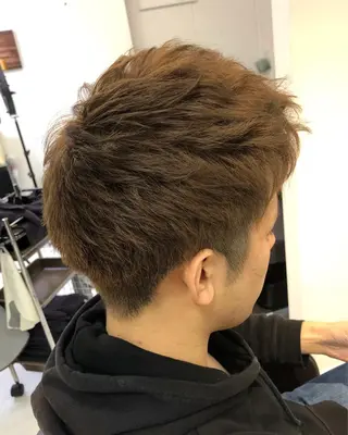 ショート カラー パーマ ヘアアレンジ メンズ メンズ似合わせ🪞 副店長 kotoriのヘアスタイル