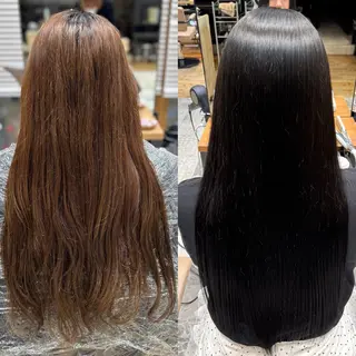 ロング カラー 新宿透明感カラー 髪質改善/吉川怜奈のヘアスタイル