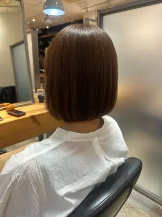 ミディアム カラー ブリーチカラー/ 透明感/aika¨̮のヘアスタイル