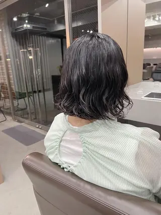 パーマ ボブパーマコテ巻き風 パーマNo1深江秀平のヘアスタイル