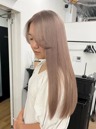 ロング カラー nico TOKYO 渋谷所属・ブリーチ　ハイトーン 特化🌈フジタハルキのヘアスタイル