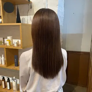 ロング ヘアアレンジ mina / 透明感ベージュカラーのヘアスタイル