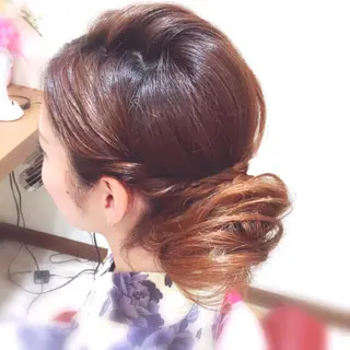 セミロング ヘアアレンジ 美容歴１８年以上🌈 山口のヘアスタイル