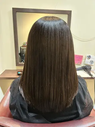 セミロング 水谷 菜央のヘアスタイル