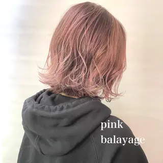 ミディアム カラー 佐藤 梨里花 ❤︎のヘアスタイル