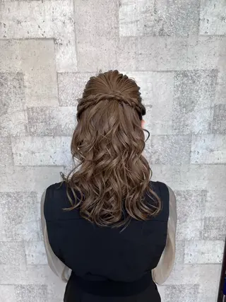 ロング ヘアアレンジ 北島 遥香🫧インナ ー /ベージュカラーのヘアスタイル