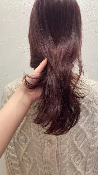 セミロング じゅわっと暖色カラー 🍊Moemiのヘアスタイル