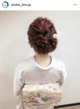 セミロング 京都.祇園セットサロン:スタジオ ヒロ【Studio hiro】所属・ヒロ(hiro) •スタジオヒロのヘアスタイル
