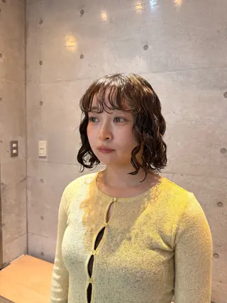 ミディアム デジタルパーマ/ ウェーブパーマ/神野のヘアスタイル