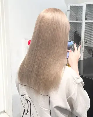 セミロング カラー HARU//原宿🤍 リピート率NO.1のヘアスタイル