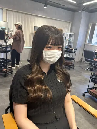 ロング プルエクステ/インナ ーカラー🦊はるなのヘアスタイル