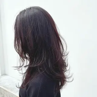ロング カラー 黒岩 梨沙のヘアスタイル