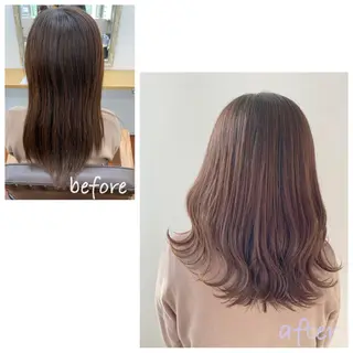 セミロング GRANLUSSO 〜グランルッソ駅前店所属・木口 嘉美のヘアスタイル