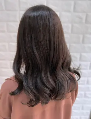 セミロング カラー 韓国ヘア ♡tomimaのヘアスタイル