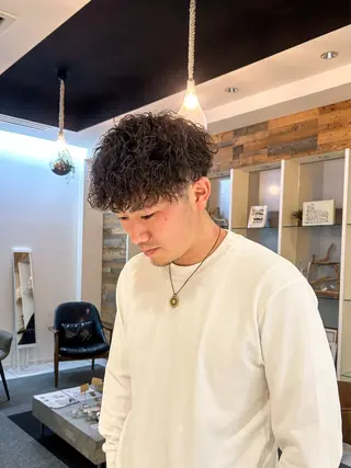 パーマ メンズ 髪質改善/ストレート パーマ長久手/ひかるのヘアスタイル