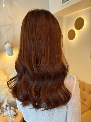 ロング カラー ミルクティ/ピンク/ レイヤー/yuriaのヘアスタイル