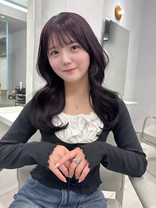 ロング 韓国ヘア/髪質改善/ レイヤー/あおし🐼のヘアスタイル