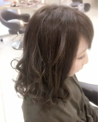 ミディアム セミロング カラー 永井 大希のヘアスタイル