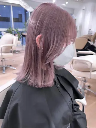 ミディアム カラー 立川/ブリーチ/ 髪質改善/西川翔真のヘアスタイル