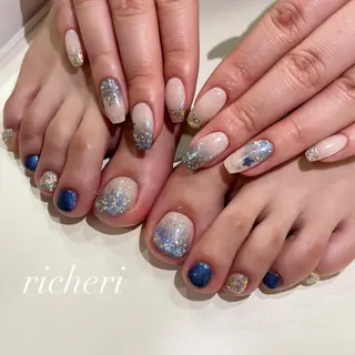 ミディアム ネイル richeri beautyのネイルデザイン