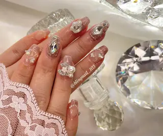 ネイル 23時まで❤︎韓国、 ワンホンネイルのネイルデザイン