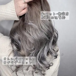 セミロング カラー パーマ ヘアアレンジ 🫧代表/新宿駅近/ 限定価格🫧田辺貴裕のヘアスタイル