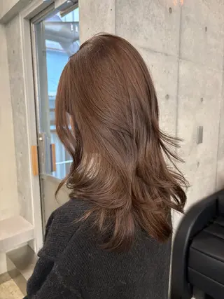 ミディアム カラー レイヤー/柔色 カラー/SAkiのヘアスタイル