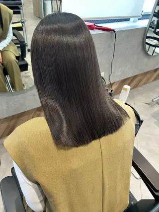 ミディアム 柴田樹/大人可愛い 艶髪カラー/髪質改善のヘアスタイル