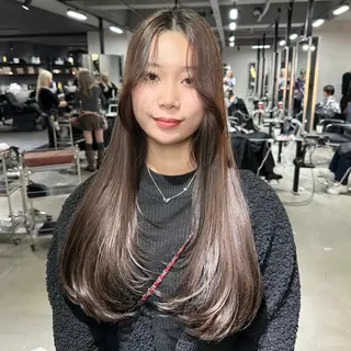 ロング 艶髪カラー/レイヤ ー支持No.1renのヘアスタイル