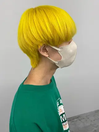 ショート カラー メンズ 寒河江 友花のヘアスタイル