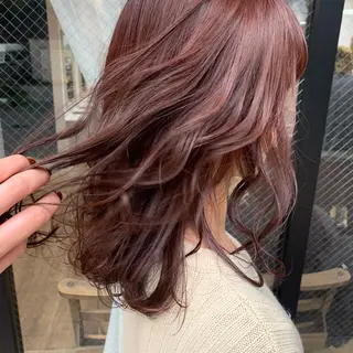 セミロング カラー 酸性縮毛矯正 梅田茶屋町 Juriのヘアスタイル