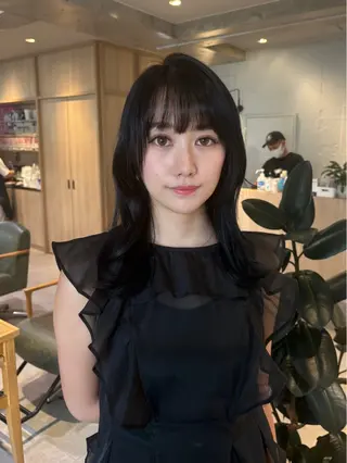 セミロング カラー COAPLUS立川所属・艶髪/透明感カラー /miyu🩰🎀のヘアスタイル