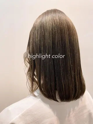 ミディアム カラー ヘアアレンジ 髪質改善🫧美髪矯正 🤍Yuiのヘアスタイル