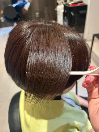 ショート カラー 縮毛矯正/カット/ 韓国ヘア/蛯原🍤のヘアスタイル