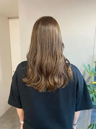 セミロング カラー ヘアアレンジ ボブ /ニュアンス/ satomi🧸💖のヘアスタイル