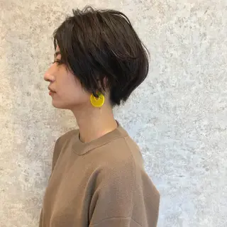 ショート カラー HARUNA🤍 大人ショートヘアのヘアスタイル
