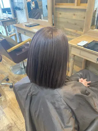 ミディアム カラー ヘアアレンジ re naのヘアスタイル