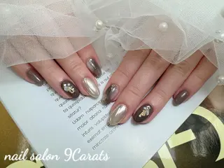 ネイル 💜ワンホンネイル ナインカラット💎のネイルデザイン