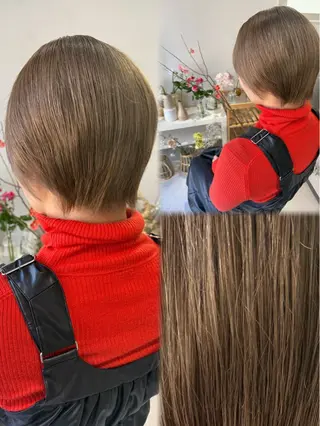 ショート カラー 🎀花屋併設サロン 荘司まゆり🎀のヘアスタイル