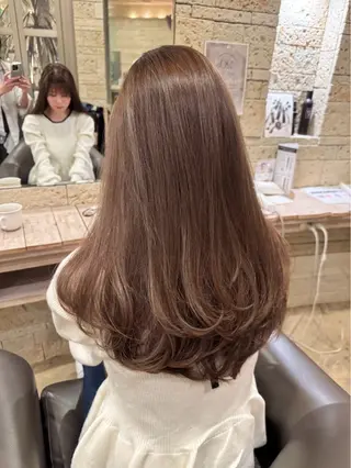 ロング カラー パーマ/艶カラー/ 髪質改善/伊藤愛麻のヘアスタイル