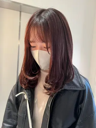 セミロング カラー ヘアアレンジ ✨ショート・ボブ✨ 🌿‬宮脇 彩華🌿のヘアスタイル