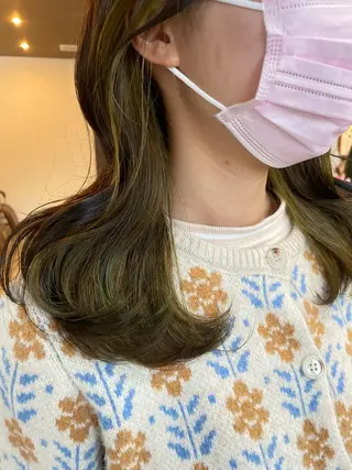 ミディアム カラー 高橋 みく/ minim 暖色のヘアスタイル