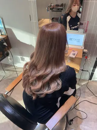 ロング カラー ラフィスヘアードープ所属・👑髪質改善wカラー /ハイトーン/アユカのヘアスタイル