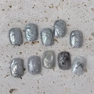 ネイル 🎀 Hiyubi._.nail 🫧所属・🎀フェイ フェイ🫧💗のネイルデザイン