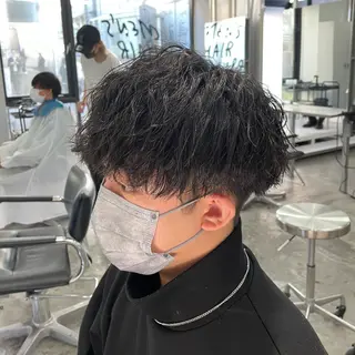 ショート パーマ メンズ メンズ特化美容師/ 藤戸 椋のヘアスタイル