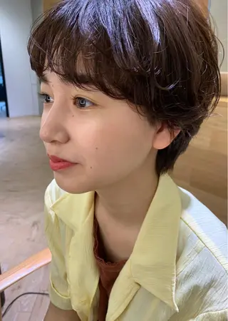 ショート LOREN＋透明感 オリーブhirokoのヘアスタイル