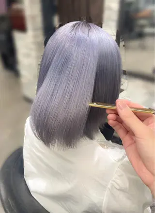 ミディアム カラー ハイトーンエクステ 🎩カズキ🎩のヘアスタイル