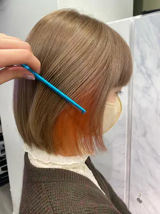 ショート プルエクステ/カラー ⭐️KIR̋Aのヘアスタイル