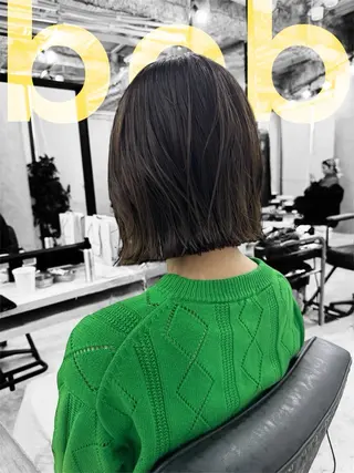 ショート 最高峰ボブ/ 切りっぱなし/田野のヘアスタイル