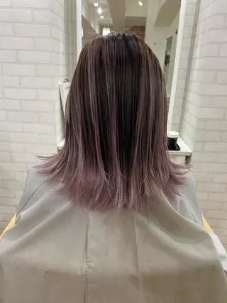 ミディアム カラー ヘアアレンジ 久米 治仁のヘアスタイル